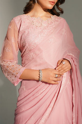 3 Piece Chiffon Embroidered Suit (FW0020)