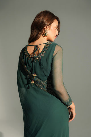 3 Piece Chiffon Embroidered Suit (FW0023)
