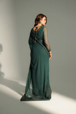 3 Piece Chiffon Embroidered Suit (FW0023)