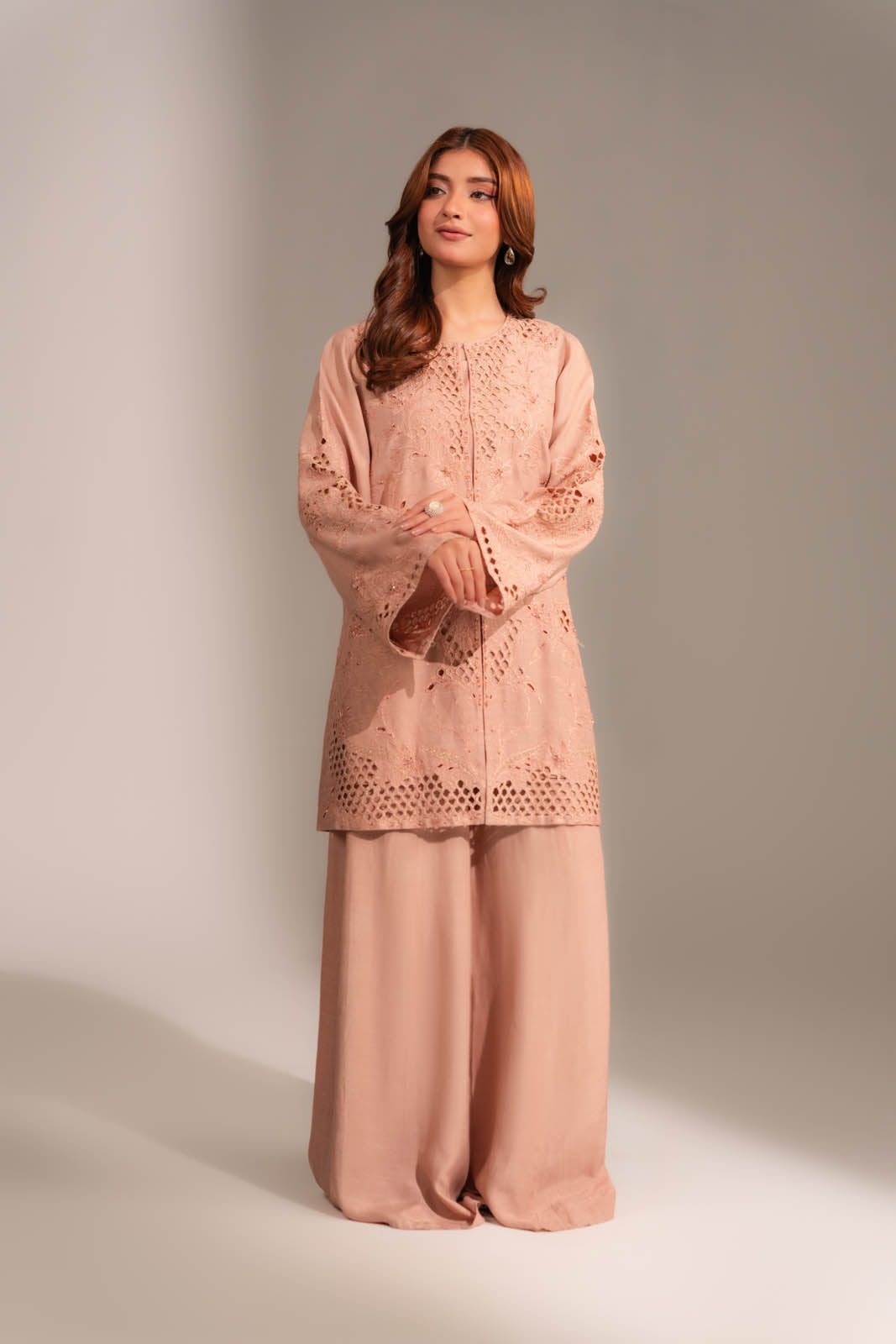 3 Piece Resham Cotton Embroidered Suit (FW0026)