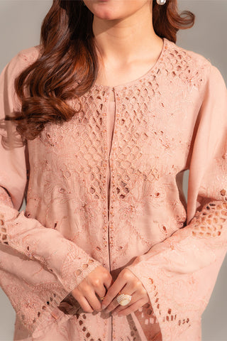 3 Piece Resham Cotton Embroidered Suit (FW0026)