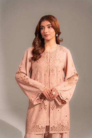 3 Piece Resham Cotton Embroidered Suit (FW0026)