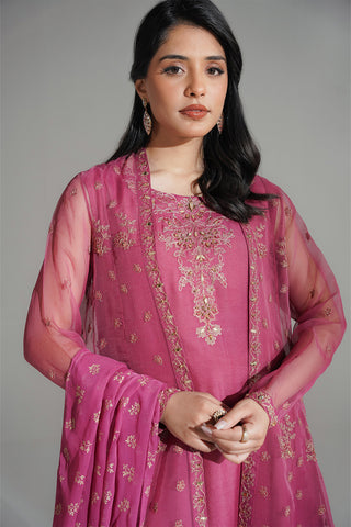 2 Piece Synthetic Organza Embroidered (FW0030)