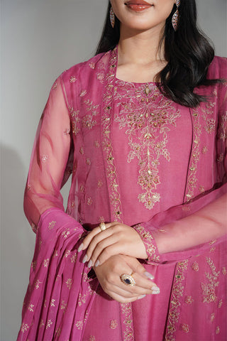 2 Piece Synthetic Organza Embroidered (FW0030)