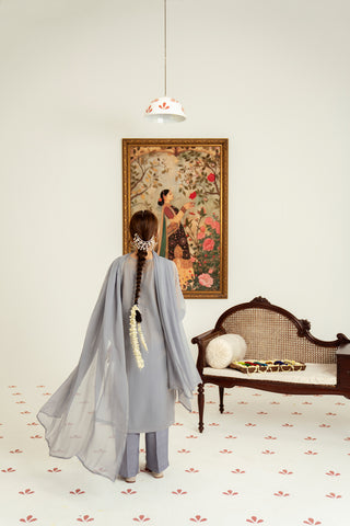 3 Piece Masoori Jacquard Embroidered Suit (FS0142)