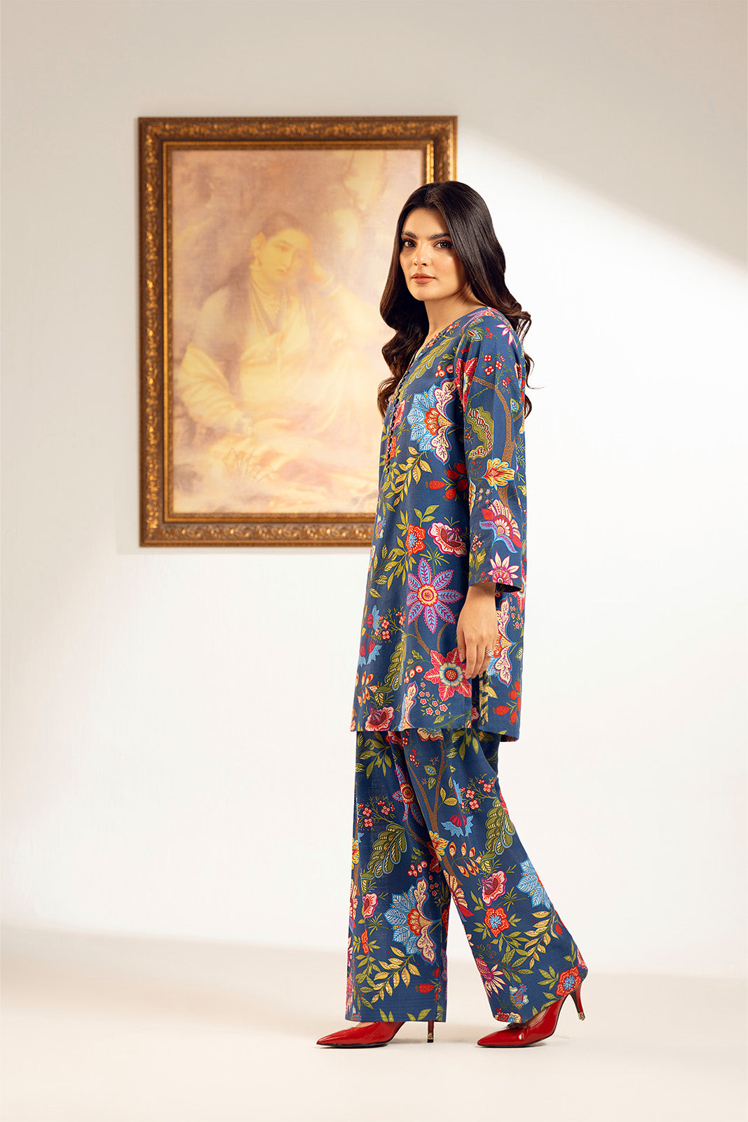 2 Piece Printed Cambric Printed Suit (UC0071)