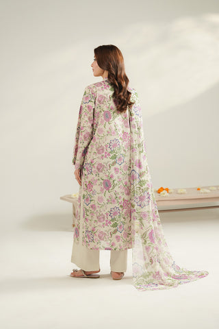 3 Piece Lawn Printed Unstitched Suit (UC0100)