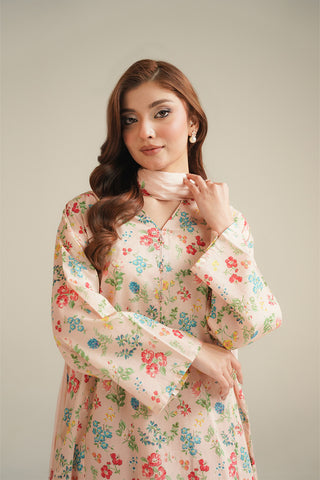 3 Piece Printed Lawn Printed Unstitched Suit (UC0115)