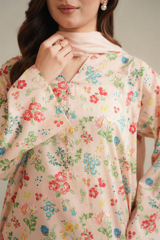 3 Piece Printed Lawn Printed Unstitched Suit (UC0115)