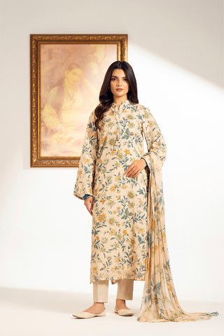 3 Piece Printed Slub Khaddar Printed (UC0085)