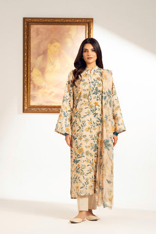 3 Piece Printed Slub Khaddar Printed (UC0085)