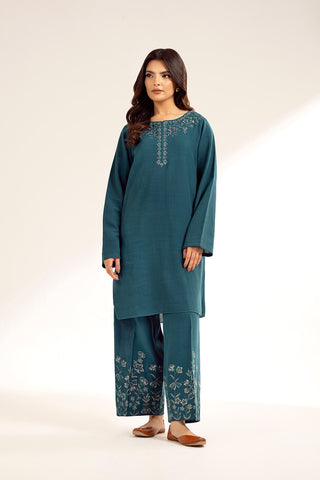 2 Piece Slub Khaddar Embroidered Suit (CP0339)
