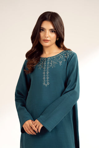 2 Piece Slub Khaddar Embroidered Suit (CP0339)