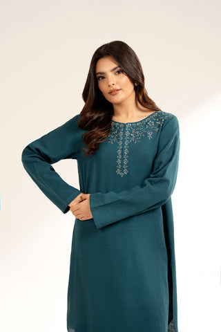 2 Piece Slub Khaddar Embroidered Suit (CP0339)