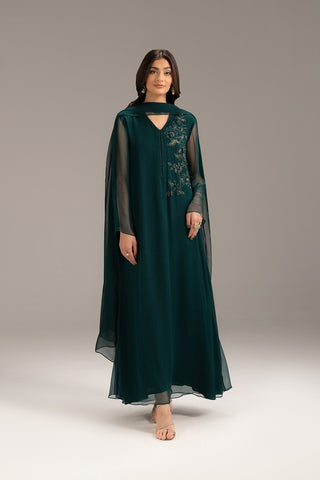 2 Piece Chiffon Embroidered (FS0113)