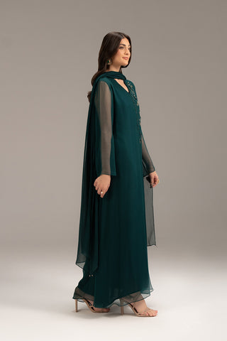 2 Piece Chiffon Embroidered (FS0113)