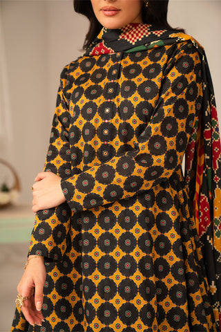 3 Piece Printed Lawn Printed Unstitched Suit (UC0104)