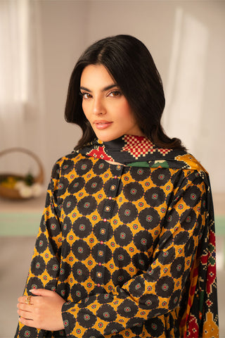3 Piece Printed Lawn Printed Unstitched Suit (UC0104)
