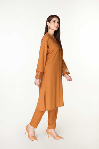 2 Piece Lawn Karandi Plain Suit  (HB1190)