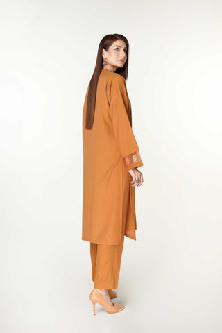 2 Piece Lawn Karandi Plain Suit  (HB1190)