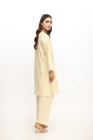 2 Piece Slub Khaddar Embroidered Suit (HB1239)