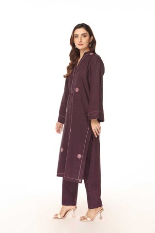 2 Piece Cotton Embroidered Suit (HB1241)