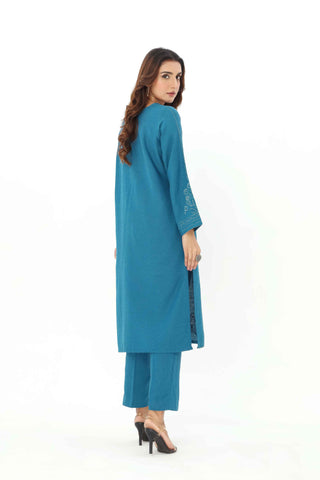 2 Piece Cotton Karandi Solid Suit (HB1246)
