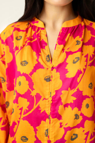 1 Piece Printed Lawn Solid Shirt (PD1345)