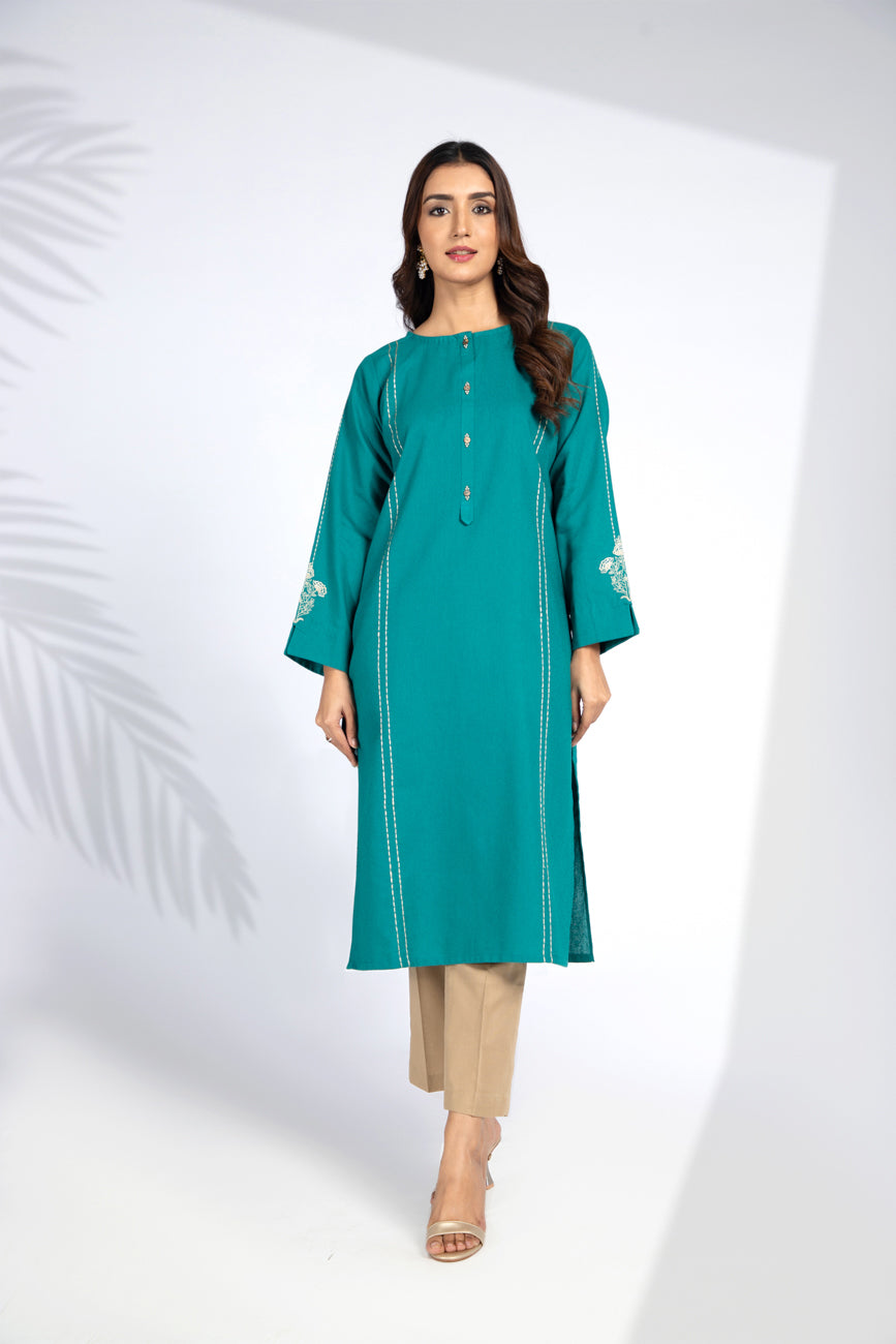 1 Piece Cotton Karandi Embroidered Shirt (BB9391)