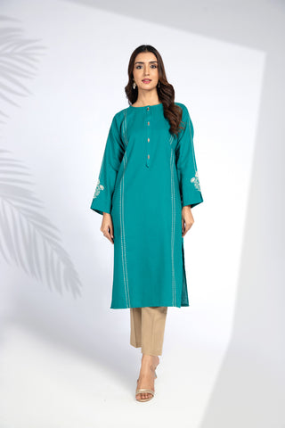 1 Piece Cotton Karandi Embroidered Shirt (BB9391)