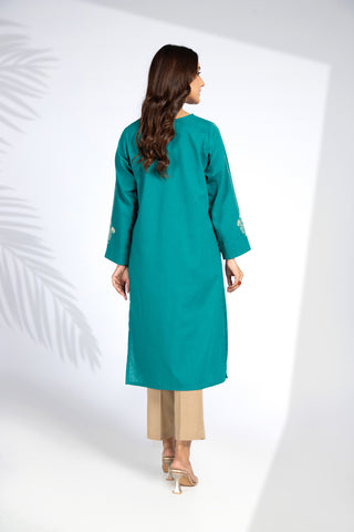 1 Piece Cotton Karandi Embroidered Shirt (BB9391)