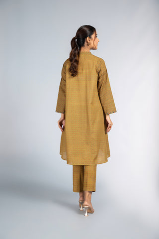 2 Piece Printed Slub Khaddar Embroidered & Printed Suit  (PD1173)