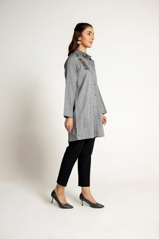 1 Piece Cotton Embroidered Shirt (BZ0062)
