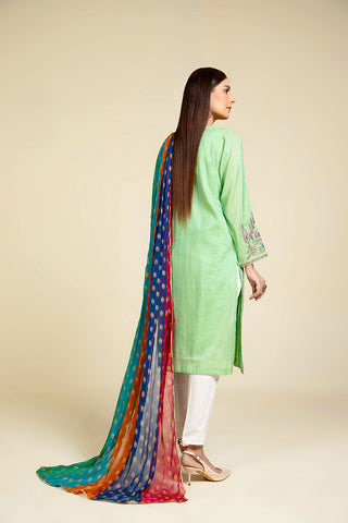 3 Piece Masoori Embroidered Suit (BB9894)