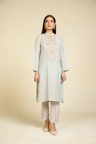 3 Piece Masoori Embroidered Suit  (BB9898)