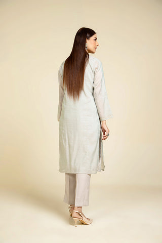 3 Piece Masoori Embroidered Suit  (BB9898)