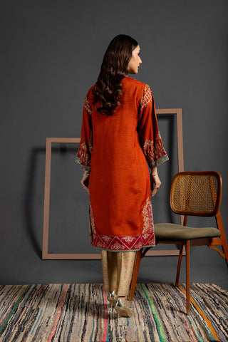 1 Piece Raw Silk Embellished Shirt  (AA5200)