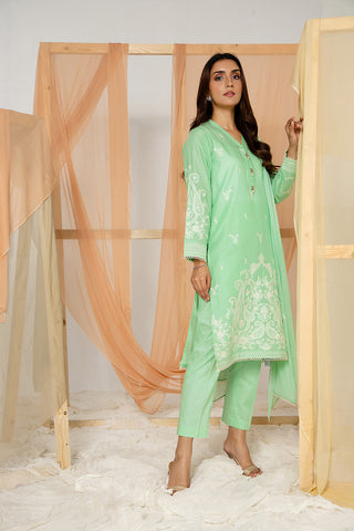 3 Piece Lawn Embroidered Suit (BB9967)
