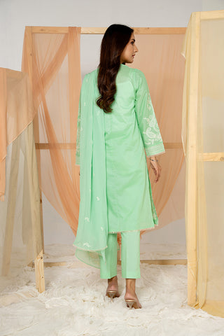 3 Piece Lawn Embroidered Suit (BB9967)