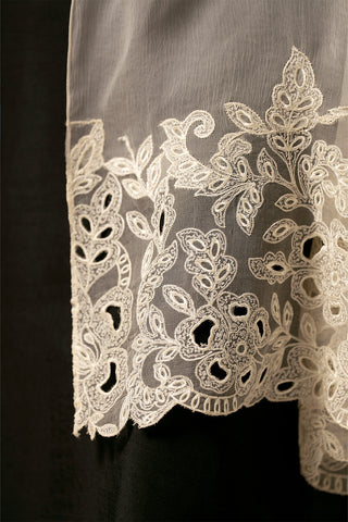 1 Piece Chiffon Embroidered Dupattas/Stoles (FD0067)