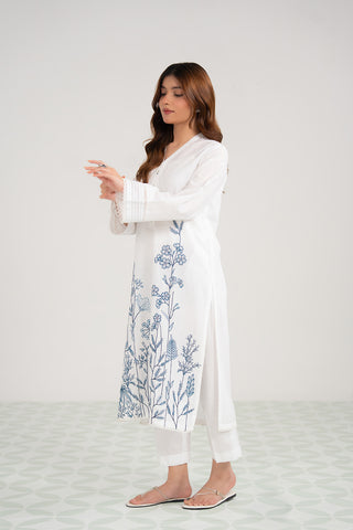 3 Piece Cotton Rip Stop Embroidered Suit (CS0423)