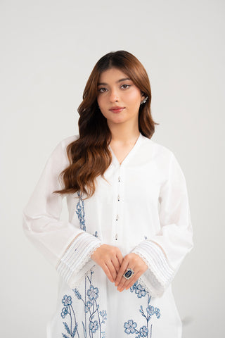 3 Piece Cotton Rip Stop Embroidered Suit (CS0423)