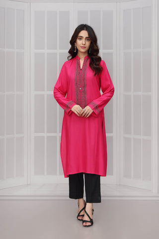 1 Piece Lawn Karandi Embroidered Shirt  (HB0992)