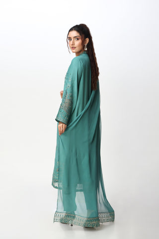 3 Piece  Silk Embroidered Suit (AA5433)