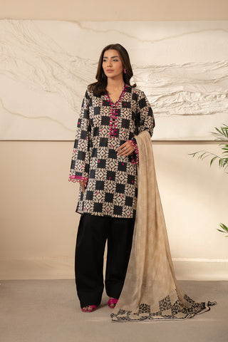 2 Piece Printed Lawn Printed Unstitched Suit (UC0065)
