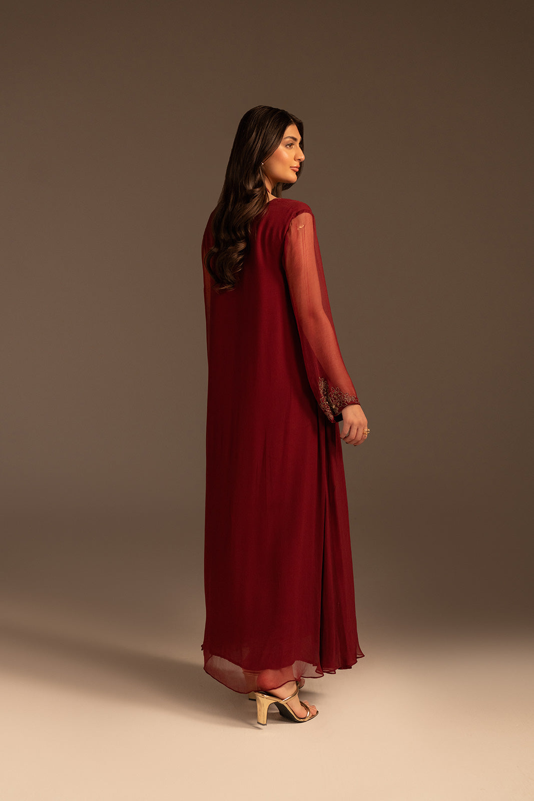 1 Piece Chiffon Embroidered (FS0073)