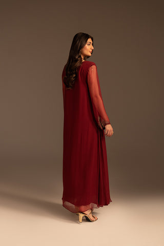 1 Piece Chiffon Embroidered (FS0073)