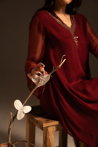 1 Piece Chiffon Embroidered (FS0073)