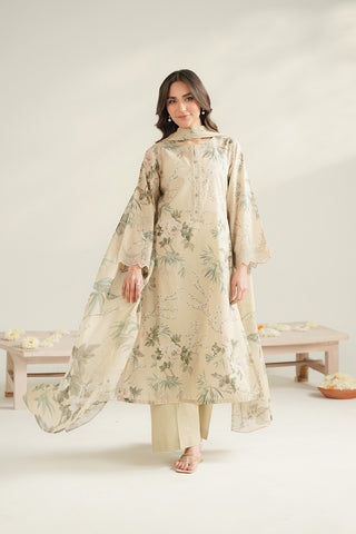 3 Piece Lawn Printed Unstitched Suit (UC0095)