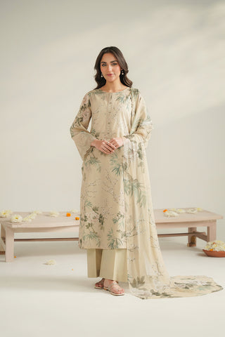 3 Piece Lawn Printed Unstitched Suit (UC0095)